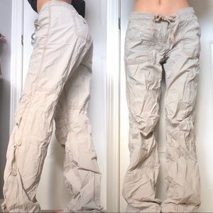 Y2k low rise flared cargos